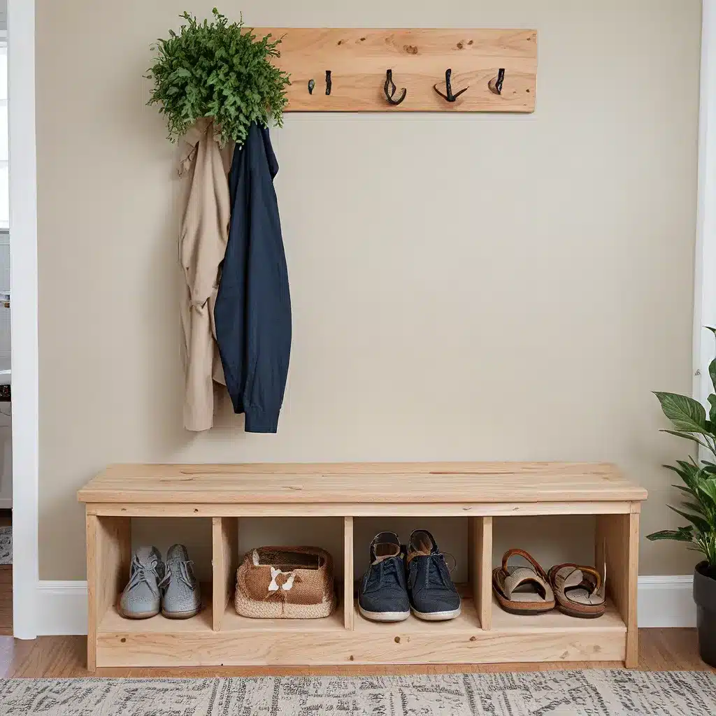 Elevating the Entryway: DIY Bench and Storage Solutions